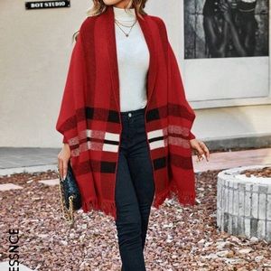 Plaid Holiday sleeved Cardigan
